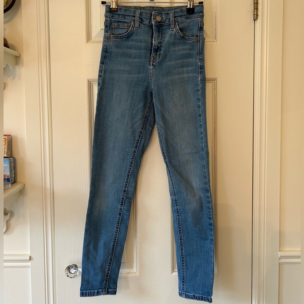 Topshop MOTO Classic Skinny Blue Women's Jeans - Petite